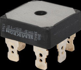 SKD25/12 Three-phase bridge rectifier, 1200 Vrrm, 20 A, 28.5x24.7x10 mm