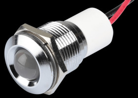 Q16P3CXXW24E Indicator LED, 24 V DC, 16 mm, wired, white/BrC