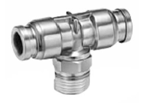 Złączka pneumatyczna Wciskane 10 mm Wciskane 10 mm SMC Adapter gwintowany teowy R 1/4 męskie