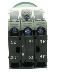 Kompletny układ przycisku 1 NO + 1 NC średnica wycięcia 22.5mm RS PRO