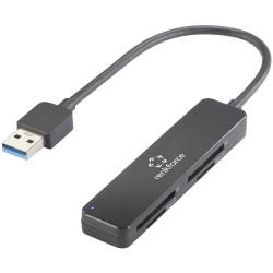Renkforce RF-5151022 RF-PCR-220 memory card reader USB 3.2 black external