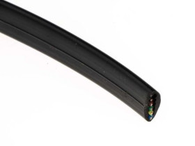 Kabel telefoniczny, 50m, 3-parowy, nieekranowany, Czarny, 0,066 mm² CSA , RS PRO, Odporność na ogień 6