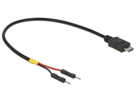 Delock Kabel USB Złącze męskie USB Mini-B, Złącze męskie 2 pin. 0.20 m czarny 85407