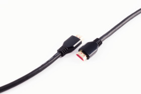 Connection cable, 3 m, black, HDMI plug type A, straight to HDMI plug type A, straight, BS10-46045