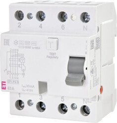 Wyłącznik różnicowoprądowy Typ B EFI-P4 B 63/0.03 002061953