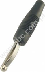 VON 20 SW Wtyk izolowany 4mm spręż., przyłącze przykręcane, czarny, 930046100, HIRSCHMANN, VON20