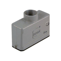 Harting 19 20 016 1440 Han&#xAE; 16 A Hood Cable Top Entry M20 Aluminium