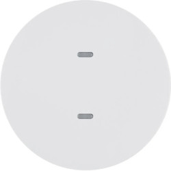 KNX e/s R.x/Serie 1930 Przycisk 1-kr z diod. LED RGB i czuj. temp., biały, poł. 80161869