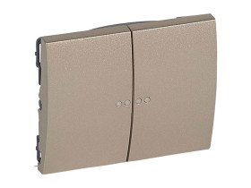 SISTENA LIFE Klawisz Titan podwójny do mechanizmów podświetlanych 771479 LEGRAND