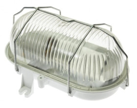 Oprawa kanałowa OWAL 100 E27 z siatką metalową, klosz z poliwęglanu IP44 D.3152P