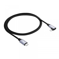 Kabel USB Akyga AK-USB-56 USB type C (m) / Lightning (m) kątowy ver. 2.0 30W 1m