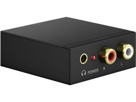 Konwerter sygnału audio cyfrowo / analogowy (toslink, coaxial...