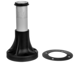 Podstawa z tulejką 100mm czarna metal XVBZ02A