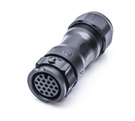 Złącze wielostykowe przemysłowe 12-pinowe Montaż na kablu Gniazdo Amphenol Industrial