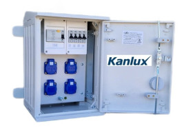 Rozdzielnica budowlana na elewację (4X2P+Z) RB26x40-K40-00004W-E0-KANLUX