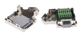 Złącze D-Sub 9-pinowe Żeński Kąt Proste