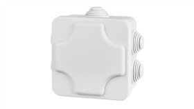 Industrial Puszka Hermetyczna N/T 102X102x47 Z 7 Dławnicami Ip55 Szara O...