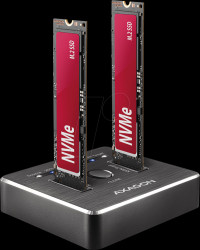 ADSA-M2C Docking and copy station 2x M.2 NVMe, USB 3.1