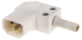 Złącze IEC IEC C14 Montaż na kablu Męski 10A Kąt Proste liczba bezp None Śruba Bulgin