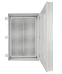 Obudowa ABS 600x400x220, wodoszczelna z zawiasami i płytą montażową AWB604022