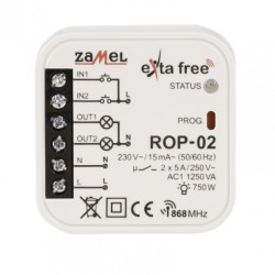 Exta Free - Radiowy odbiornik puszkowy 2-kanałowy 230V - ROP-02