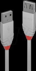 36715 USB 2.0 cable, A plug to A socket, 5.0 m