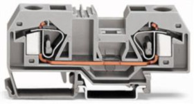 2-wire feed-through terminal, spring-clamp connection, 0.15-16 mm², 1 pole, 68 A, 8 kV, light gray, 283-992