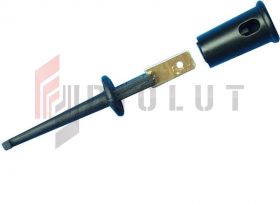 Chwytak pomiarowy haczykowaty MINI H105B-BK 3A, czarny