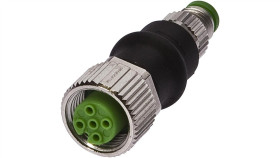 Vk000037, Adapter, M12 Żeński 3Pin Prosty, M8 Męski 3Pin Prosty, 24V,...