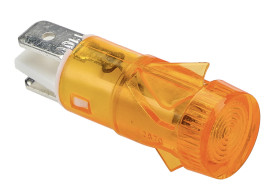 Lampka kontrolna do montażu panelowego 110V ac Pomarańczowy 12.7mm Neonowy Końcówka lutownicza Arcolectric (Bulgin) Ltd