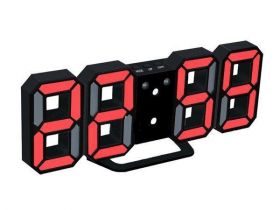 ZEGAR BUDZIK LED RED DATA/TEMP/ALARM
