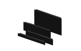 Panel zamykający Panel zaślepiający do szafy RACK Rittal moduły stelażowe 3U 132.5 x 482.6mm Czarny