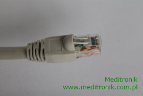 Patchcord RJ45 Kat.6a 2m U/UTP PVC miedziany szary