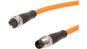 Vk50rf74 Kabel Połączeniowy, 5 M, Gniazdo M8 3-Stykowe Proste, Wtyk M8...