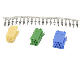 Wtyki ISO mini (3 x obudowa + piny)