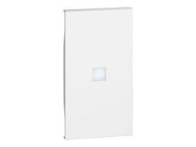 LIVING NOW Klawisz z okienkiem podświetlenia - 2 moduły - biały KW01M2X LEGRAND