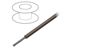 7057/19 Br005 Przewód Na Rolce O Długości 30,5M Linka Cu, 150V Pvc Brązowy 18...