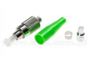 Złącze światłowodowe jednomodowe FC/APC, odgiętka 3,0 mm