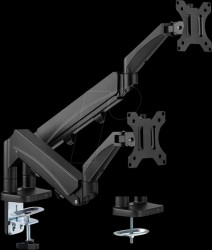 17991183 Monitor holder, 2 displays, 522 mm, table mounting