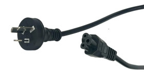 Przewód zasilający Australia AC-AUS IEC C5 2,5A - POSAC-C5AS/NZS18 czarny 1,8m