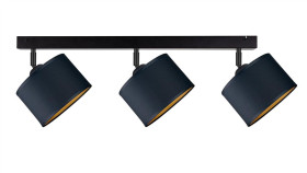 Spot Nowoczesny Abażur 3Xe27 Flow Black