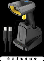 BCST-52_BLACK Barcode scanner, 2D, Bluetooth/wireless/USB, black