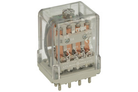 Przekaźnik; elektromagnetyczny przemysłowy; R15-1014-23-1110; 110V; DC; 4 styki przełączne; 10A; do gniazda; Relpol; RoHS