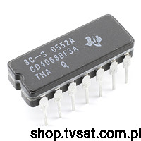 CD4068BF3A Octal NAND Gates DIP14C TI