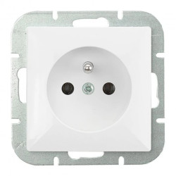 Gniazdo pojedyncze p/t 2P+Z Pearl, 16A, 250V, PT-16P, biały,OR-OE-7705/W