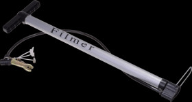 Bike - stand pump, aluminium, all valves