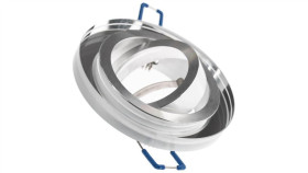 Oprawa Halogenowa Szklana Sufitowa Arian Mr16 Gu10 Lumiled Okrągła Ruchoma