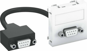 Nośnik multimedialny D-Sub9 45x45mm rws OBO Bettermann, 6104682, biały, (S x W x G) 45 x 45 x 9 mm