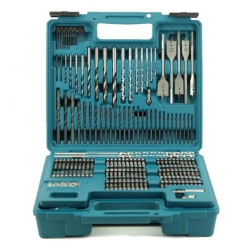 Zestaw bitów akcesoriów i narzędzi ręcznych 256 elementów (bity wiertła klucz ołówek miara poziomica) E-11689