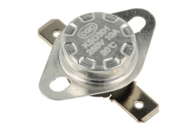 Termostat; bimetaliczny; KSD301; NO; 20°C; 10A; 250V AC